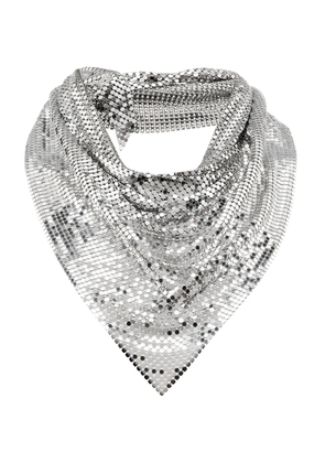 Rabanne draped mesh necklace - Silver