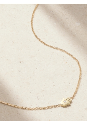 Jennifer Meyer - Mini Hamsa 18-karat Gold Diamond Necklace - One size