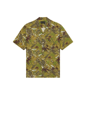 ALLSAINTS Liner Button Down Shirt in Army. Size L. Also in M, S.