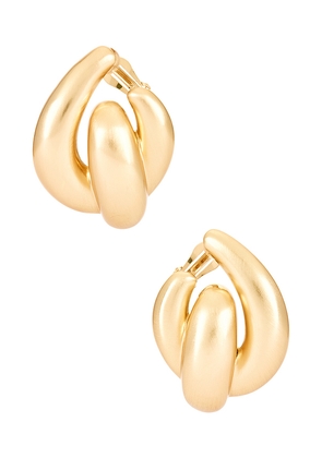 Cult Gaia Audrina Earring in Metallic Gold.