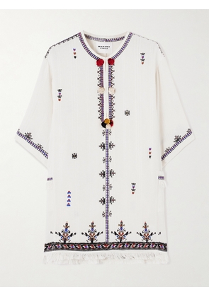 Marant Étoile - Kressy Embellished Embroidered Woven Tunic - Ecru - FR 34,FR 36,FR 38,FR 40,FR 42