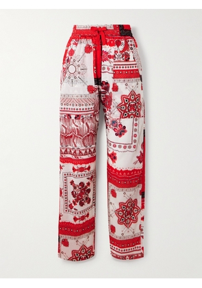 Marant Étoile - Fedora Printed Cotton-voile Straight-leg Pants - Red - FR 34,FR 36,FR 38,FR 40,FR 42,FR 44