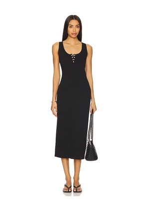 ANINE BING Alessia Tank Midi Dress in Black. Size M. Also in XS.