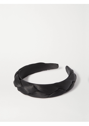 Sophie Buhai - Braided Satin Headband - Black - One size
