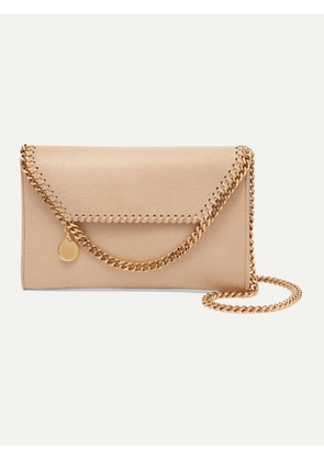Stella McCartney - The Falabella Mini Faux Brushed-leather Shoulder Bag - Neutrals - One size