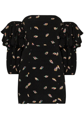 ROTATE BIRGER CHRISTENSEN Bethany off-the-shoulder mini dress - Black