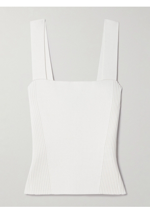 La Ligne - Stretch-knit Tank - Ivory - xx small,x small,small,medium,large,x large