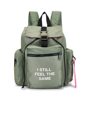 Anti Social Social Club Still Fee The Same Mini Backpack in Olive.