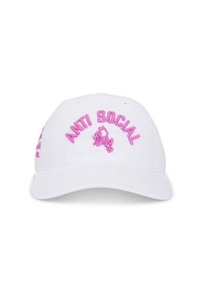 Anti Social Social Club ASSC Devil Cap in White.