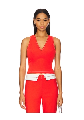 BY.DYLN Miranda Top in Red. Size L. Also in M, S, XS.