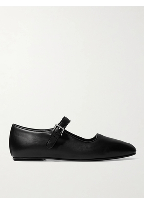 The Row - Ava Leather Mary Jane Ballet Flats - Black - IT35,IT35.5,IT36,IT36.5,IT37,IT37.5,IT38,IT38.5,IT39,IT39.5,IT40,IT40.5,IT41,IT41.5,IT42