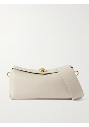AMI PARIS - Carousel Leather Shoulder Bag - Cream - One size