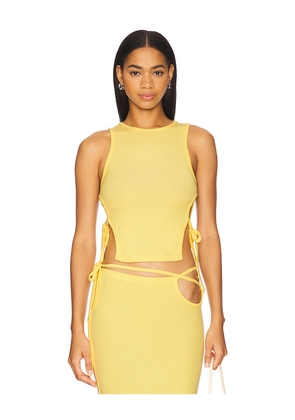 BY.DYLN X Revolve Len Top in Yellow. Size L. Also in M, S, XL, XS.