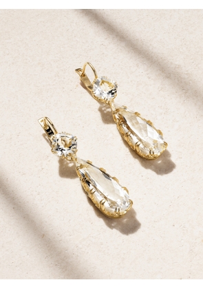 Ileana Makri - Crown 18-karat Gold Topaz Earrings - One size