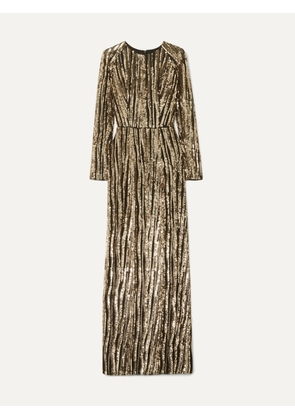 RASARIO - Sequined Tulle Gown - Gold - FR 34,FR 36,FR 38,FR 40