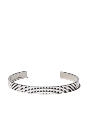 Le Gramme 23 grammes guilloche pyramid bracelet - Silver