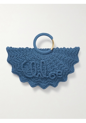 Chloé - Scalloped Crocheted Tote - Blue - One size
