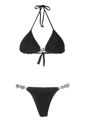 Amir Slama rope trim bikini set - Black