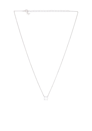 By Adina Eden Juliette Necklace in Metallic Silver.