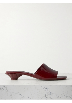 Chloé - Flower Patent-leather Sandals - Burgundy - IT36,IT36.5,IT37,IT37.5,IT38,IT38.5,IT39,IT39.5,IT40,IT40.5,IT41