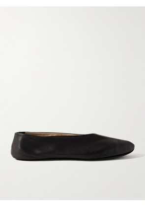 The Row - Stella Leather Ballet Flats - Black - IT36,IT37,IT38,IT39,IT40,IT41,IT42