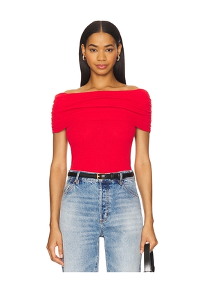ASTR the Label Kylin Sweater Top in Red. Size L. Also in M, S, XS.