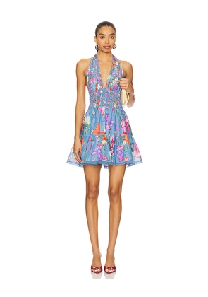 Charo Ruiz Ibiza Faye Short Dress in Blue. Size L. Also in XS.