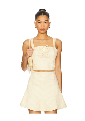 ASTR the Label Kiona Top in Lemon. Size L. Also in M, XL.