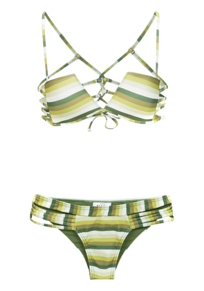 Amir Slama striped bikini - Green