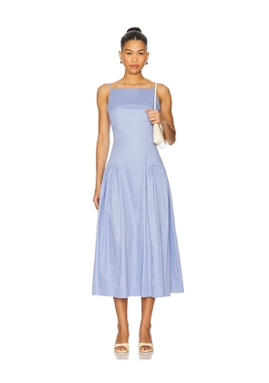ASTR the Label Drop Waist High Neck Dress in Baby Blue. Size L. Also in M, S.