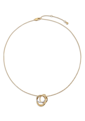 Monica Vinader interlocking-circles diamond necklace - Gold