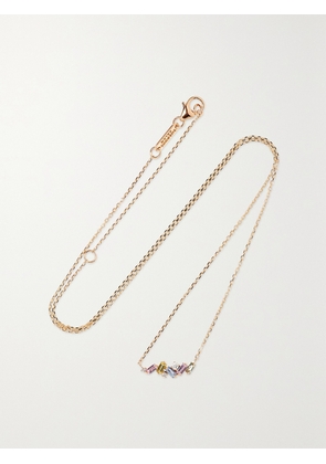 Suzanne Kalan - 18-karat Rose Gold, Sapphire And Diamond Necklace - One size