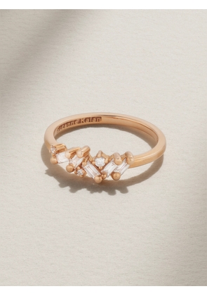 Suzanne Kalan - 18-karat Rose Gold Diamond Ring - 5,6,7