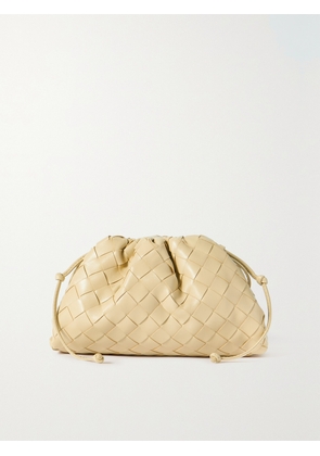 Bottega Veneta - The Pouch Small Intrecciato Leather Clutch - Neutrals - One size