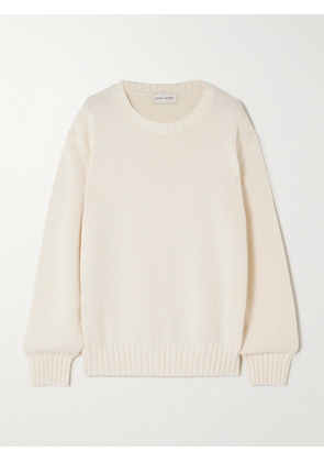 HIGH SPORT - Jordan Cotton Sweater - Ivory - x small,small,medium,large,x large