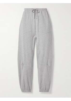 Nili Lotan - Dulce Cotton-blend Jersey Track Pants - Gray - x small,small,medium,large,x large