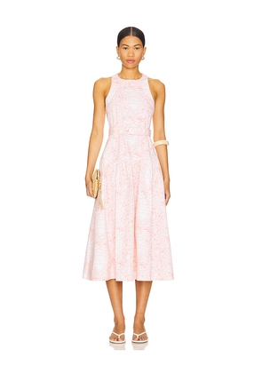 Cinq a Sept Scenic Toile Zoey Dress in Coral. Size 0. Also in 12, 6, 8.
