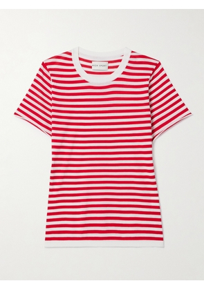 HIGH SPORT - Owen Striped Cotton T-shirt - Red - x small,small,medium,large,x large