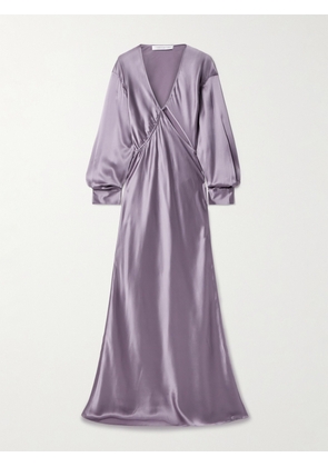 Christopher Esber - Cutout Silk-satin Maxi Dress - Purple - UK 6,UK 8,UK 10,UK 12,UK 14