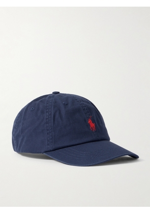 Polo Ralph Lauren - Embroidered Cotton-twill Baseball Cap - Blue - One size