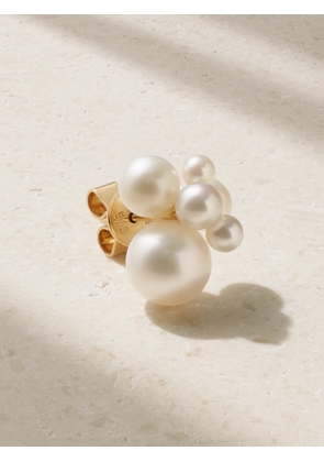 Sophie Bille Brahe - Bisou Perle 14-karat Gold Pearl Single Earring - One size