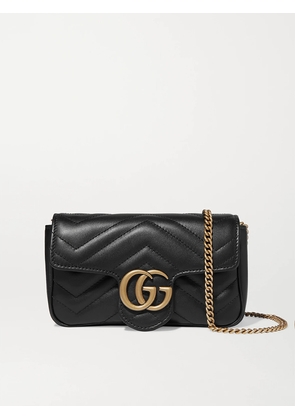 Gucci - Gg Marmont Mini Quilted Leather Shoulder Bag - Black - One size