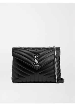 SAINT LAURENT - Loulou Medium Quilted Leather Shoulder Bag - Black - One size