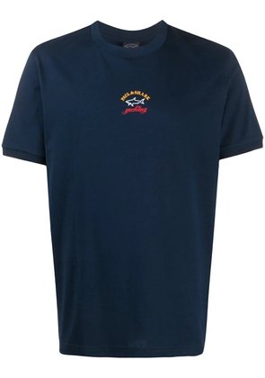Paul & Shark crew neck logo print T-shirt - Blue