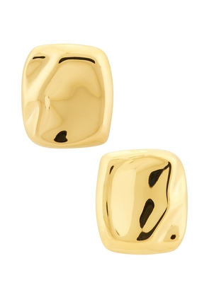Casa Clara Coral Studs in Metallic Gold.