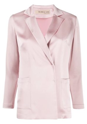 Blanca Vita Gilda satin blazer - Pink