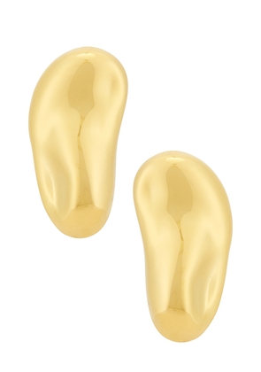 Casa Clara Rise Earring in Metallic Gold.