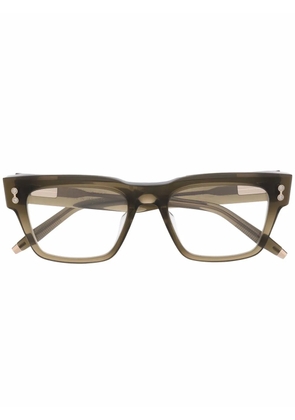Akoni Columba wayfarer-frame glasses - Green