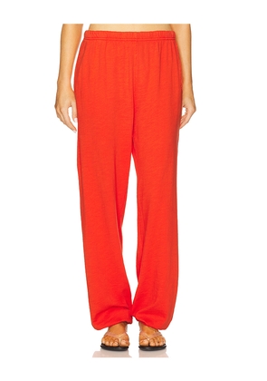 Eterne Boyfriend Lightweight French Terry Pocket Sweatpant in Red. Size S. Also in XL.