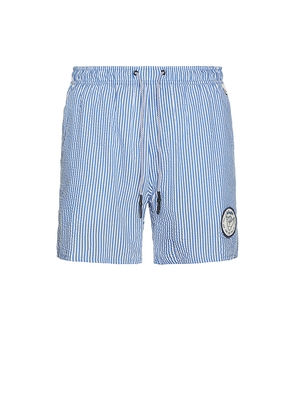 Agua Bendita Joe Swim Trunks in Blue. Size 30. Also in 36, 38.